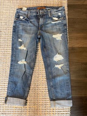 Joe's Jeans Light Blue Distressed Boyfriend Jeans